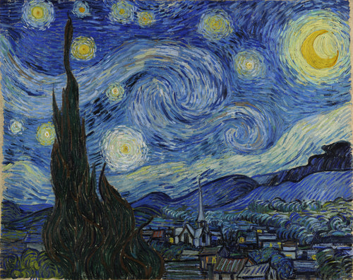 The Starry Night (1889) - Vincent van Gogh - Fine Art Print